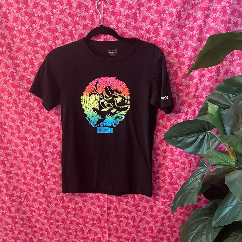 💙Hurley Boy’s Black T-shirt Like New Size Large